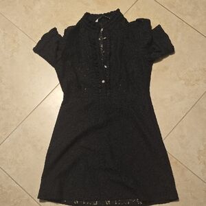Zara Black Lace Mini Dress